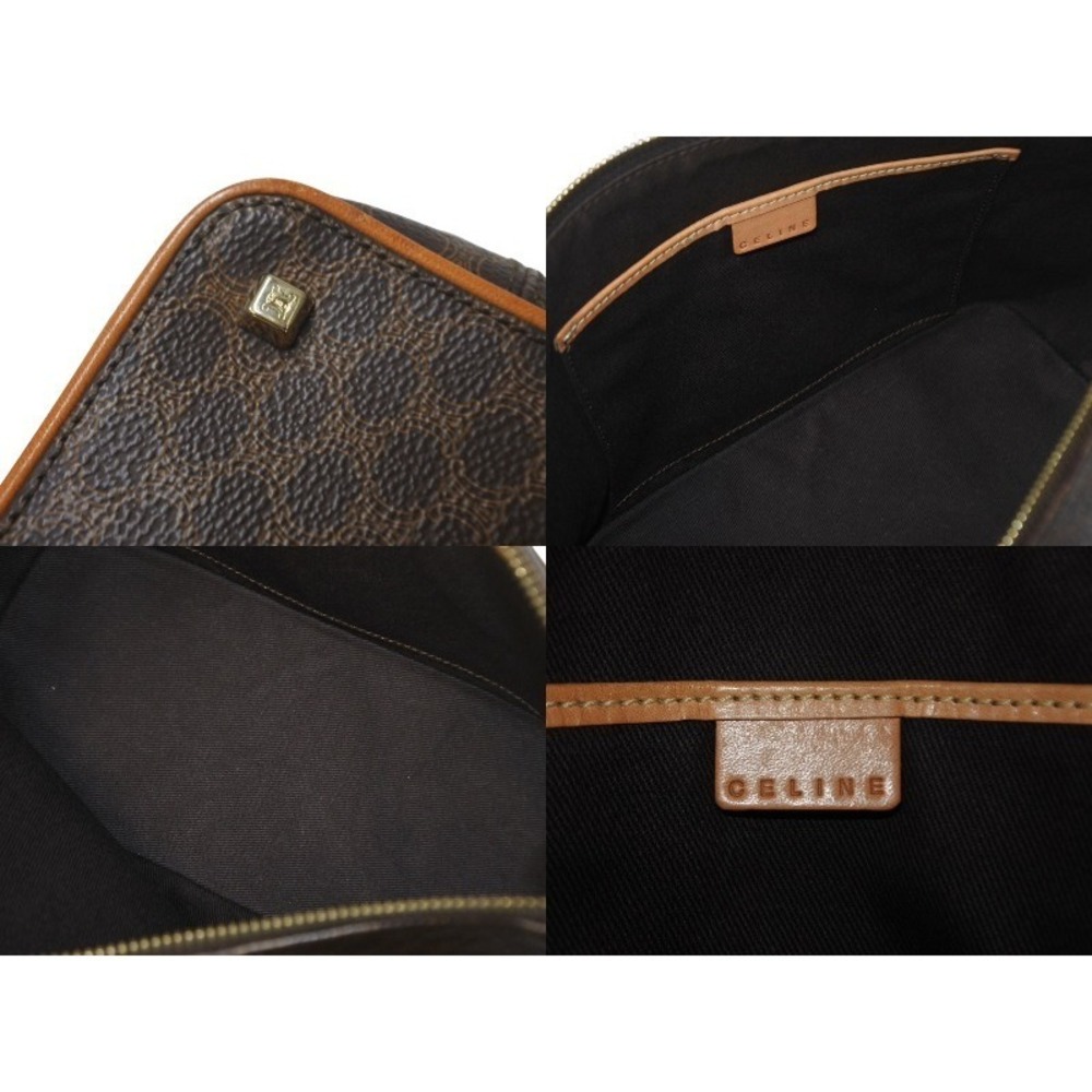 CELINE Macadam One Shoulder Hobo Bag CE Natural Leather Brown - Picture 9 of 9